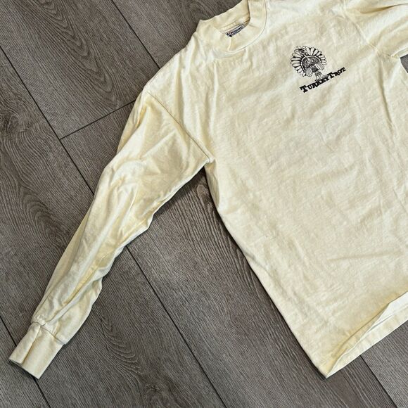 Vintage Turkey Trot T Shirt Mens Size Medium 80s Thanksgiving Made In USA - Picture 3 of 8